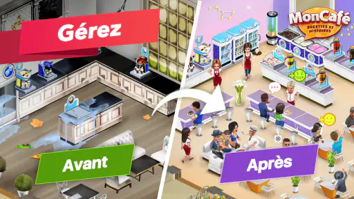 Mon café — jeu de restaurant screenshot