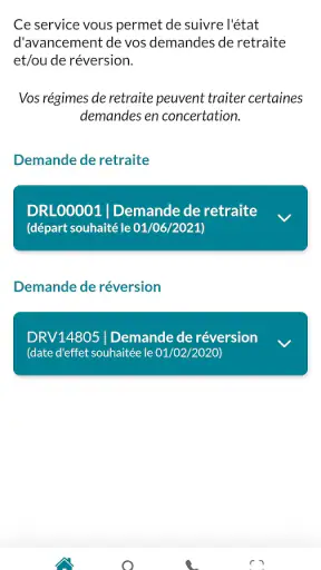 Mon compte retraite screenshot