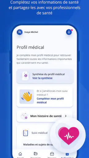 Mon espace santé screenshot
