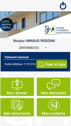 Mon espace SIGH screenshot