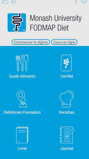 Monash University FODMAP diet screenshot