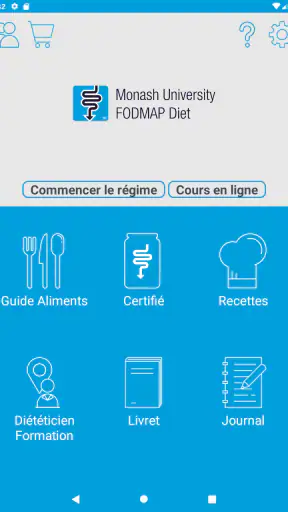 Monash University FODMAP diet screenshot