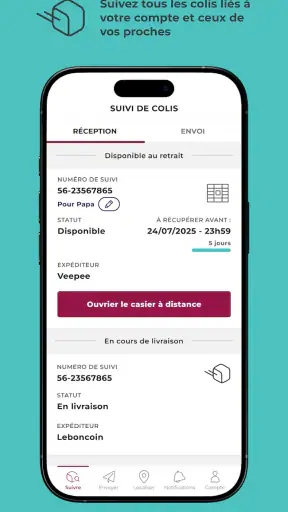 Mondial Relay, suivi de colis screenshot