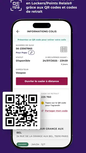 Mondial Relay, suivi de colis screenshot