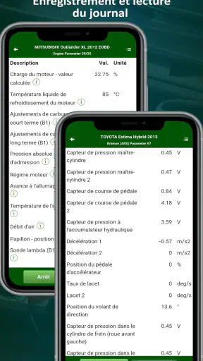 MotorData OBD ELM car scanner screenshot