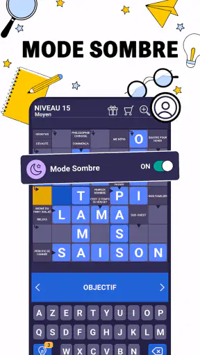 Mots Fléchés Pro: Mots Croisés screenshot