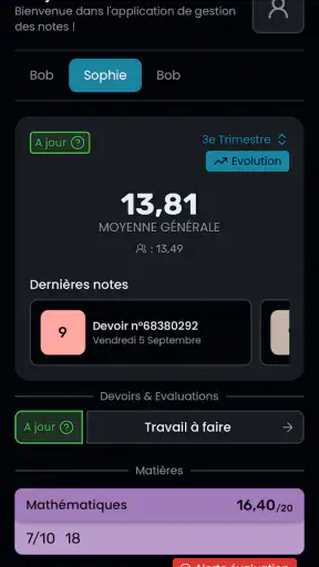 MoyennesED screenshot
