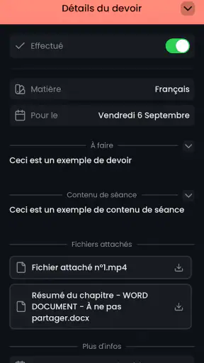 MoyennesED screenshot