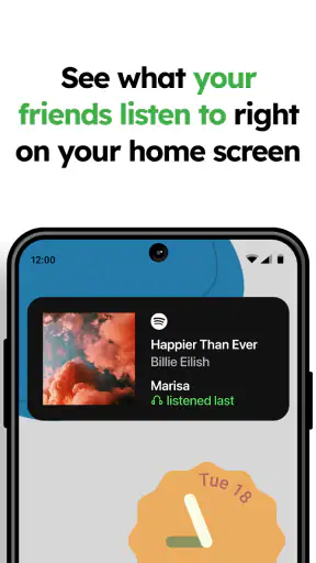 MUBR - see what friends listen screenshot