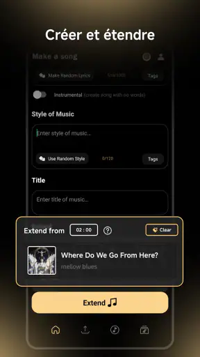 Music AI - Créer une chanson screenshot