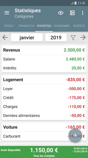 My Budget Book (français) screenshot
