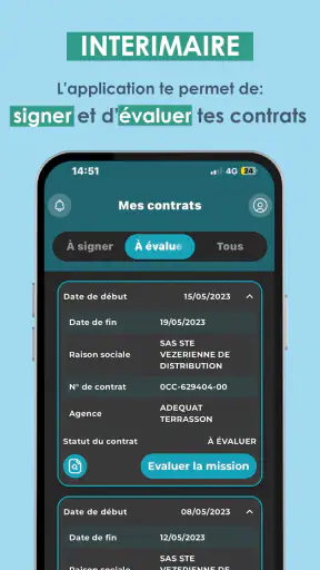 MyAdequat Intérim screenshot