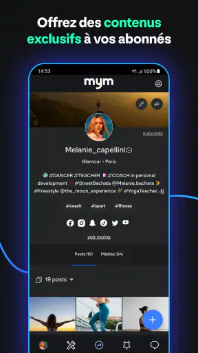 MYM for Creators screenshot