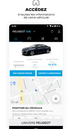 MYPEUGEOT APP screenshot