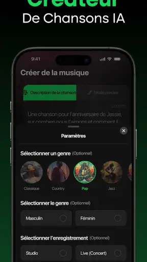 MyTunes Générateur de music IA screenshot