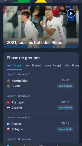 Nations League et EURO féminin screenshot