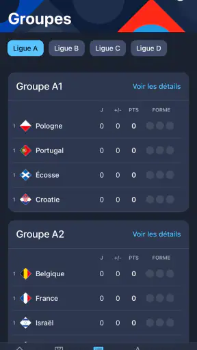Nations League et EURO féminin screenshot
