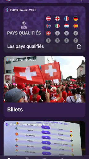 Nations League et EURO féminin screenshot