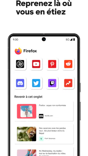 Firefox: Navigateur Internet screenshot