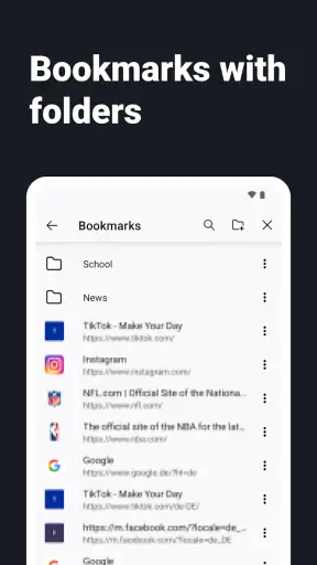 Navigateur Internet - ZEUS screenshot