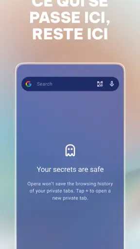 Navigateur Opera avec IA screenshot