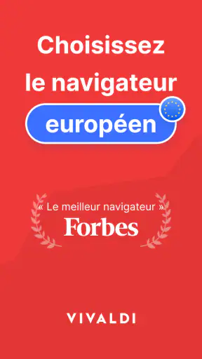 Navigateur Vivaldi : Rapide screenshot