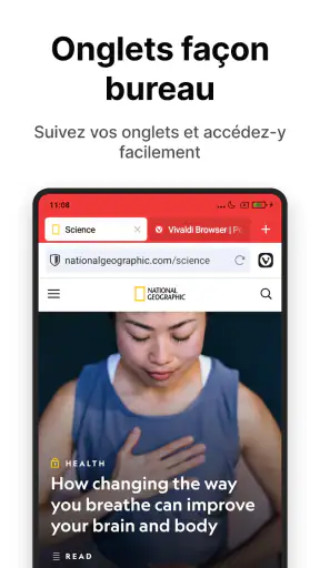 Navigateur Vivaldi : Rapide screenshot