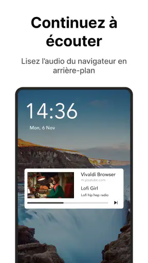 Navigateur Vivaldi : Rapide screenshot