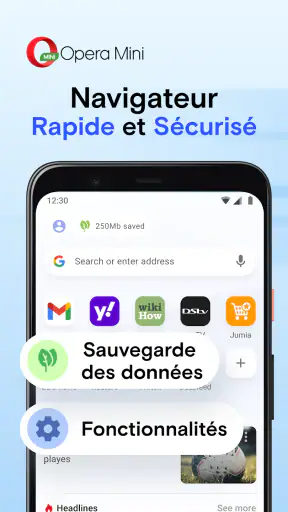 Navigateur Web Opera Mini screenshot