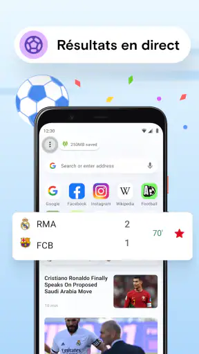 Navigateur Web Opera Mini screenshot