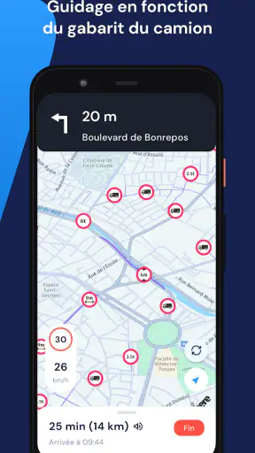 NavXL – GPS Poids Lourd screenshot