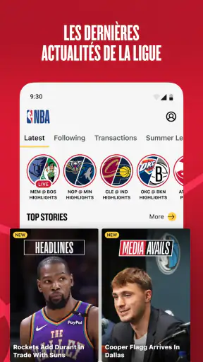 NBA Officiel screenshot