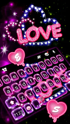 Neon Love Thème screenshot