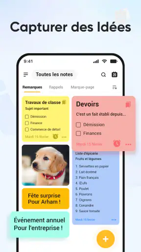 Notes: color Bloc-notes, Memo screenshot