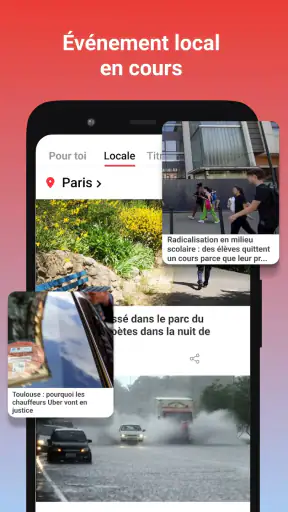 Nouvelles locales - Temps réel screenshot