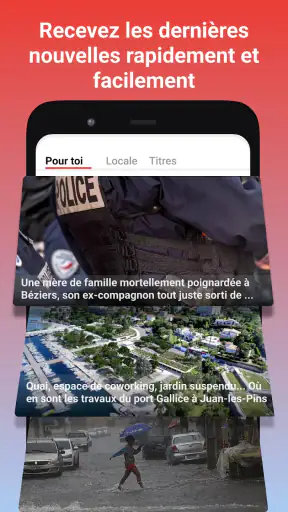 Nouvelles locales - Temps réel screenshot