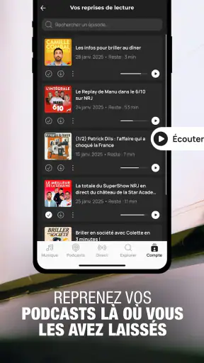 NRJ Radio, Musique & Podcast screenshot