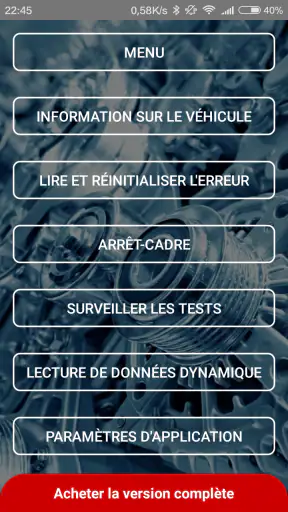 Obd Arny - ELM327 car scanner screenshot