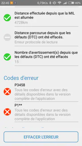 Obd Arny - ELM327 car scanner screenshot