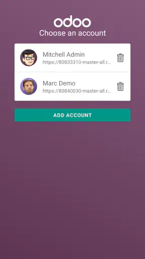 Odoo screenshot