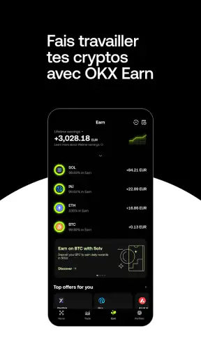 OKX - Achat & Earn BTC, DeFi screenshot
