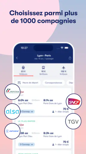 Omio: Train SNCF, Ouigo et bus screenshot