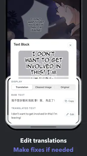 OpenToon - Traducteur Webtoon screenshot