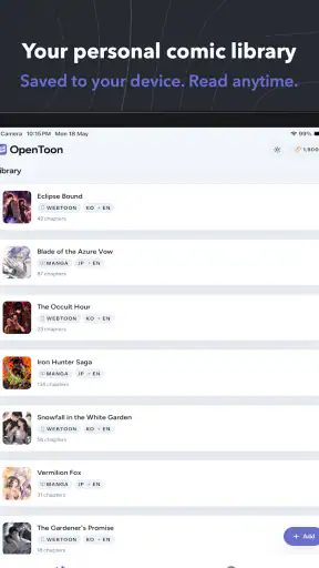 OpenToon - Traducteur Webtoon screenshot