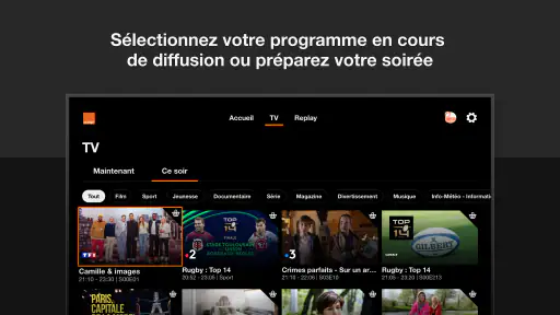 Orange TV screenshot