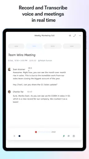 Otter AI: Transcrire Voix screenshot