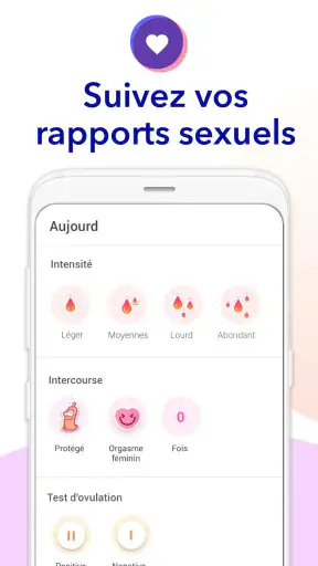 Ovulation et Règles Calendrier screenshot
