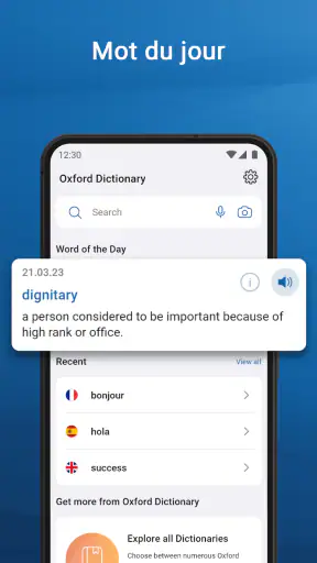 Oxford Dictionary & Thesaurus screenshot