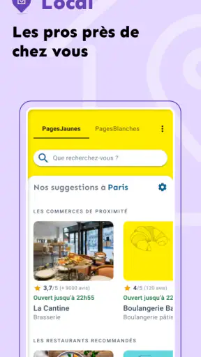 PagesJaunes – recherche locale screenshot