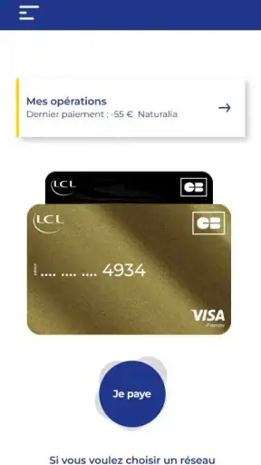 Paiement Mobile LCL screenshot